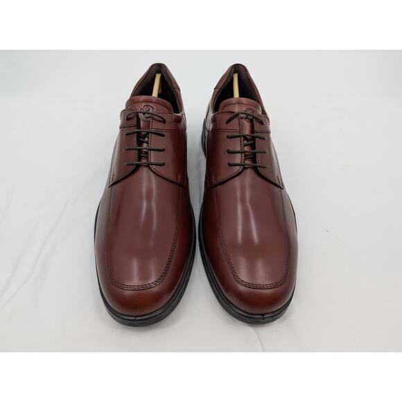 NWT ECCO S Lite Hybrid Leather Apron Derby Shoe Men\'s 13-13.5 COGNAC Office
